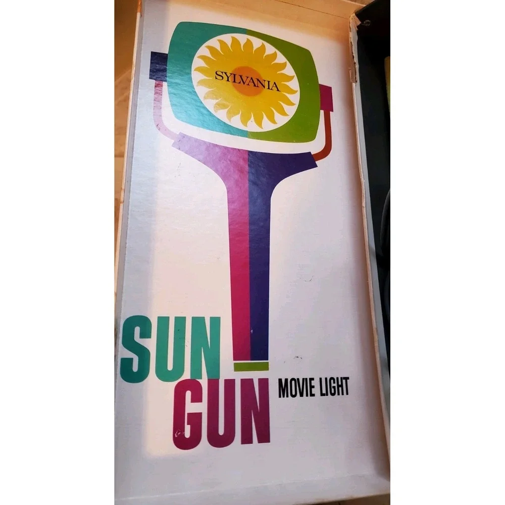 Vintage 1960's Sylvania Sun Gun Movie Camera Light SG-50 Complete Working